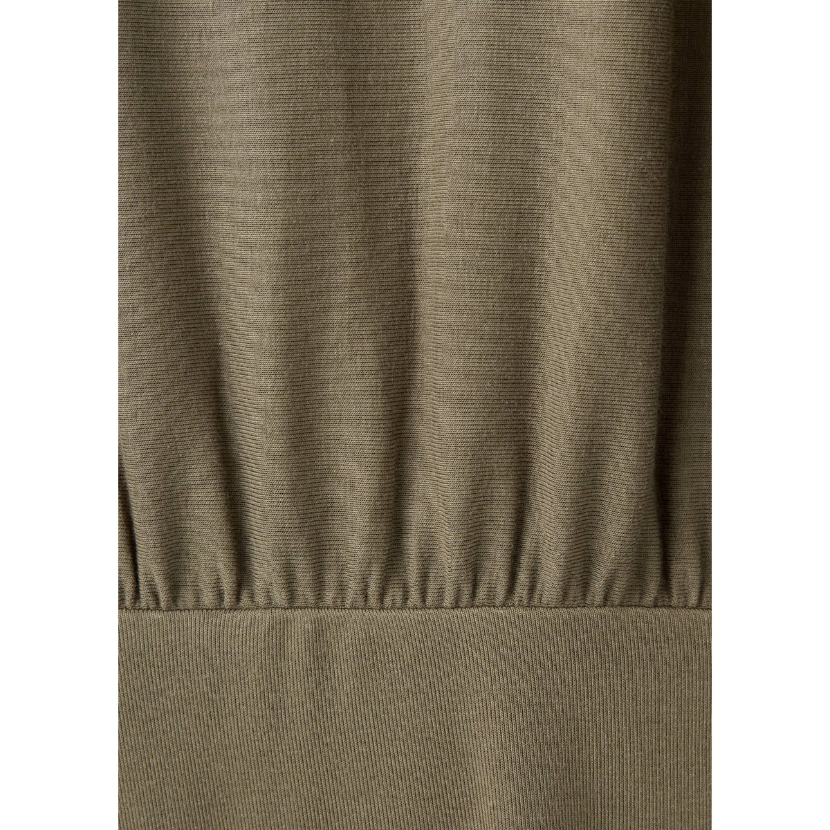 Blouse froncée ceinture large kaki, MANGO