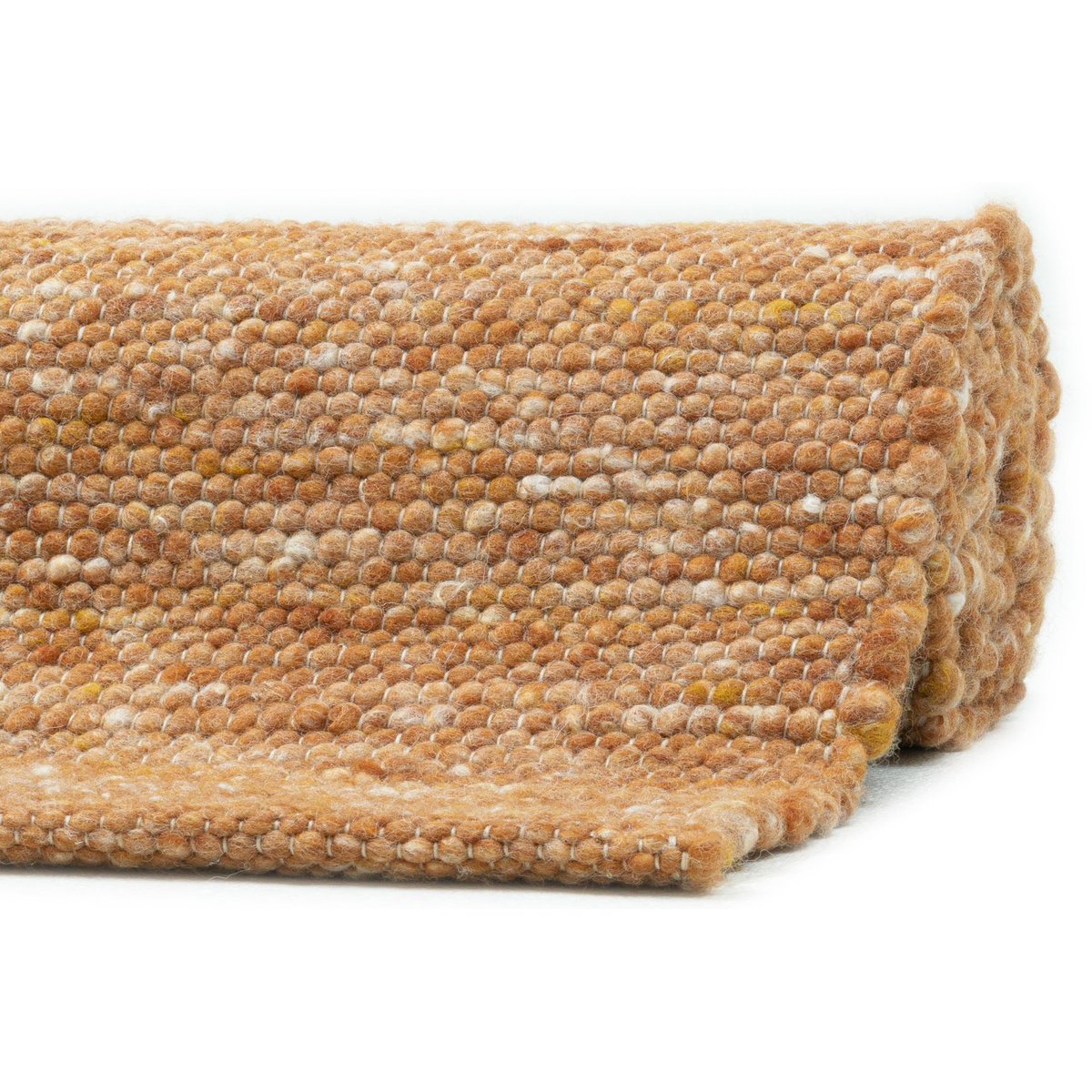 Tapis réversible en laine foulée - HOERNUM beige foncé, THEKO
