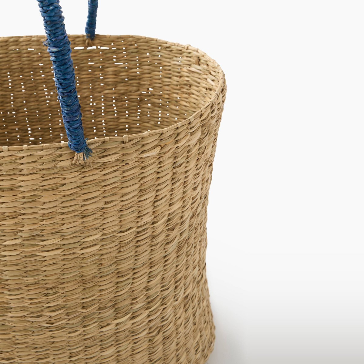 Panier ovale, L50x25x35cm, en jonc de mer naturel, MONOPRIX