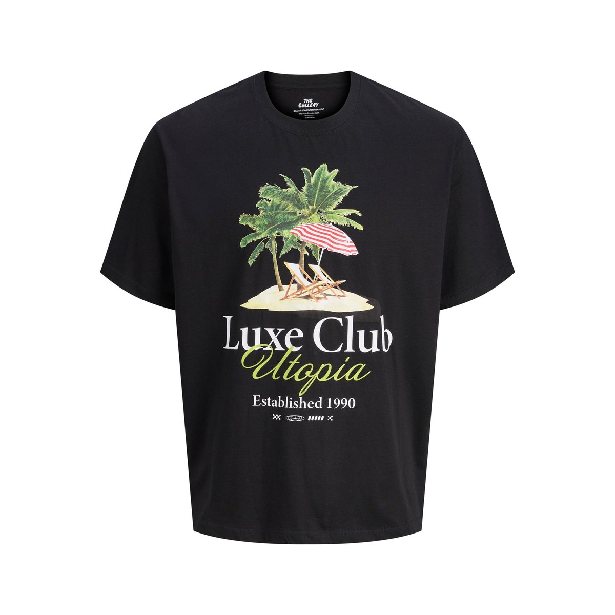 T-Shirt noire - black, JACK & JONES