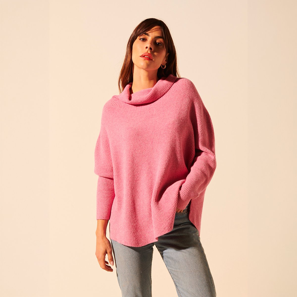 Pull maille ERIC rose antique, BENOA