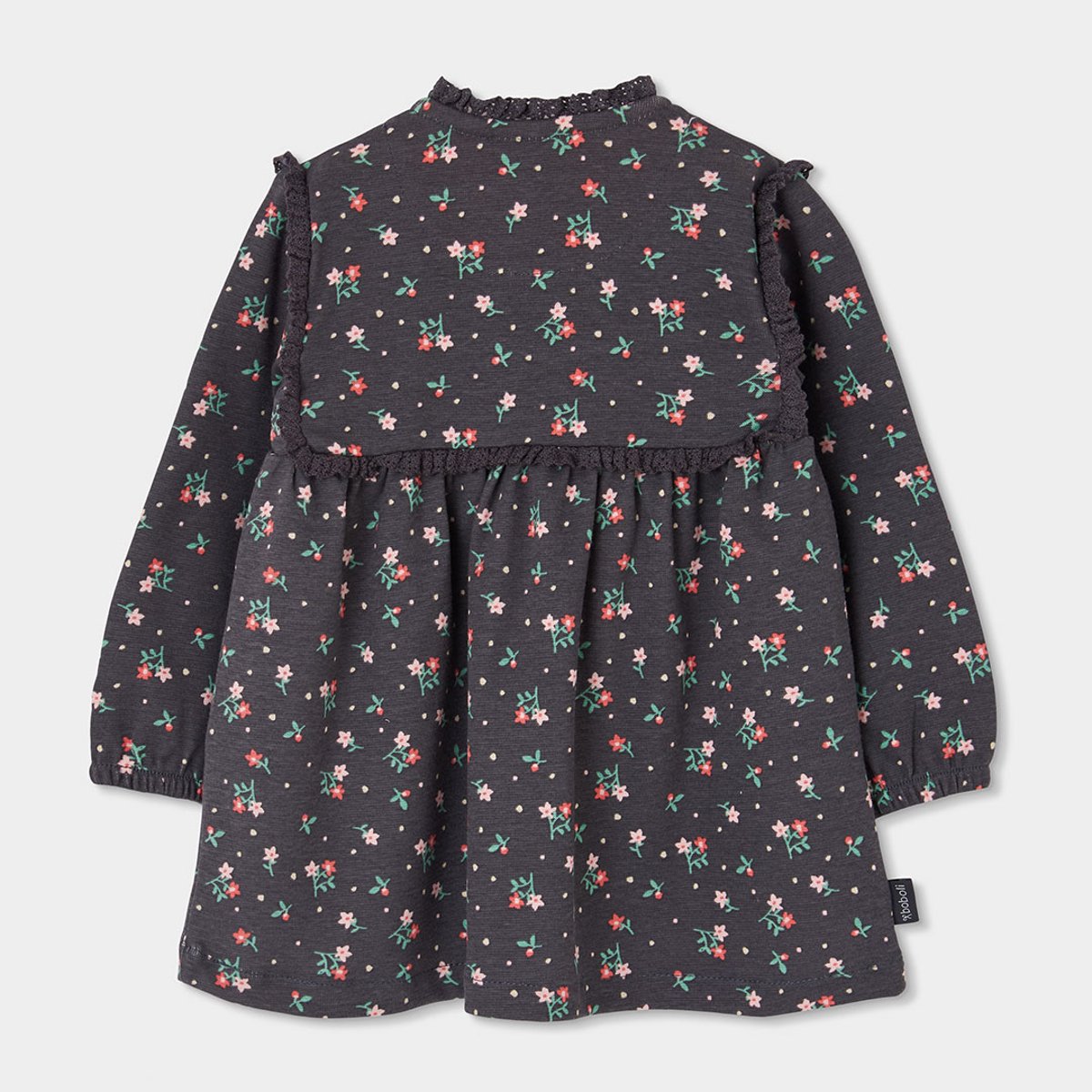 Robe fille imprimé fleurs multicolore, BOBOLI