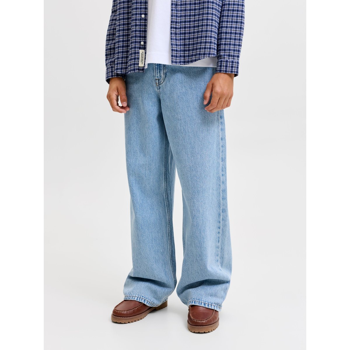 Jean À Coupe Wide blue denim, JACK & JONES JUNIOR