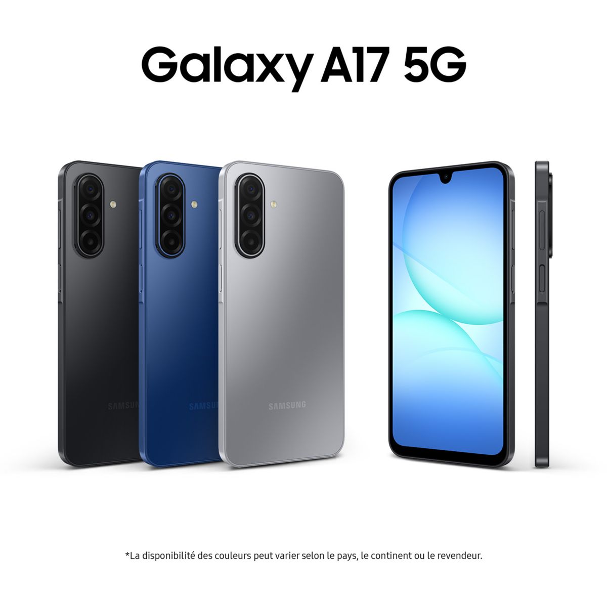 Smartphone Galaxy A17 128Go Gris 5G couleur unique, SAMSUNG