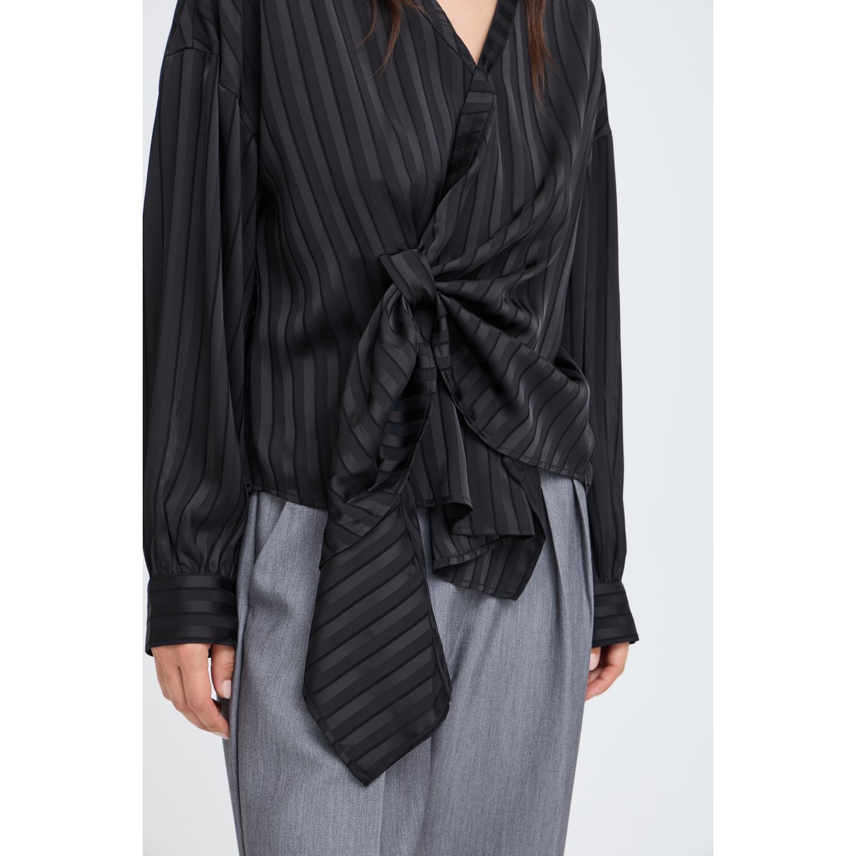 Blouse à manches longues noir meteorite, B.YOUNG