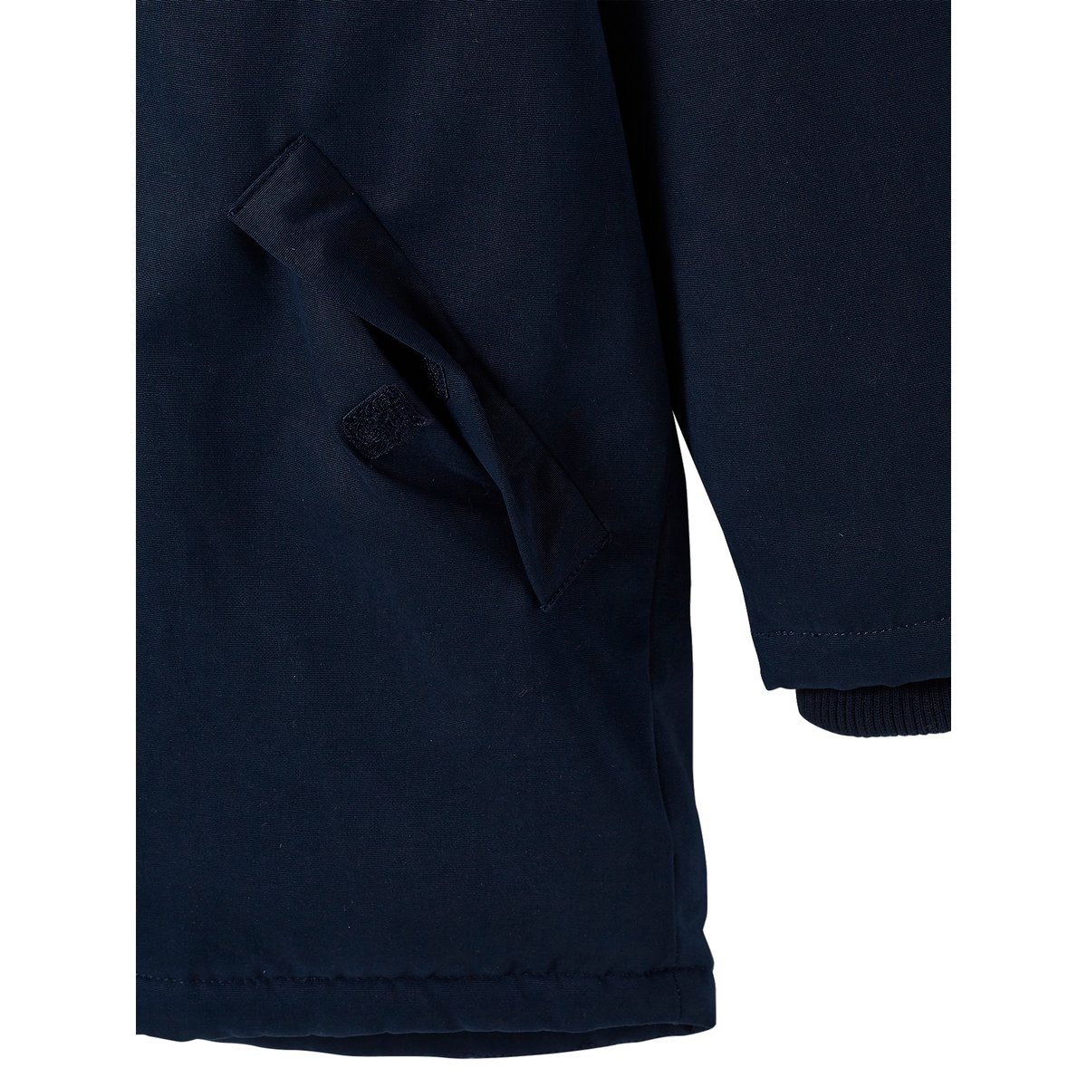 Parka à capuche doublée sherpa navy, VERTBAUDET