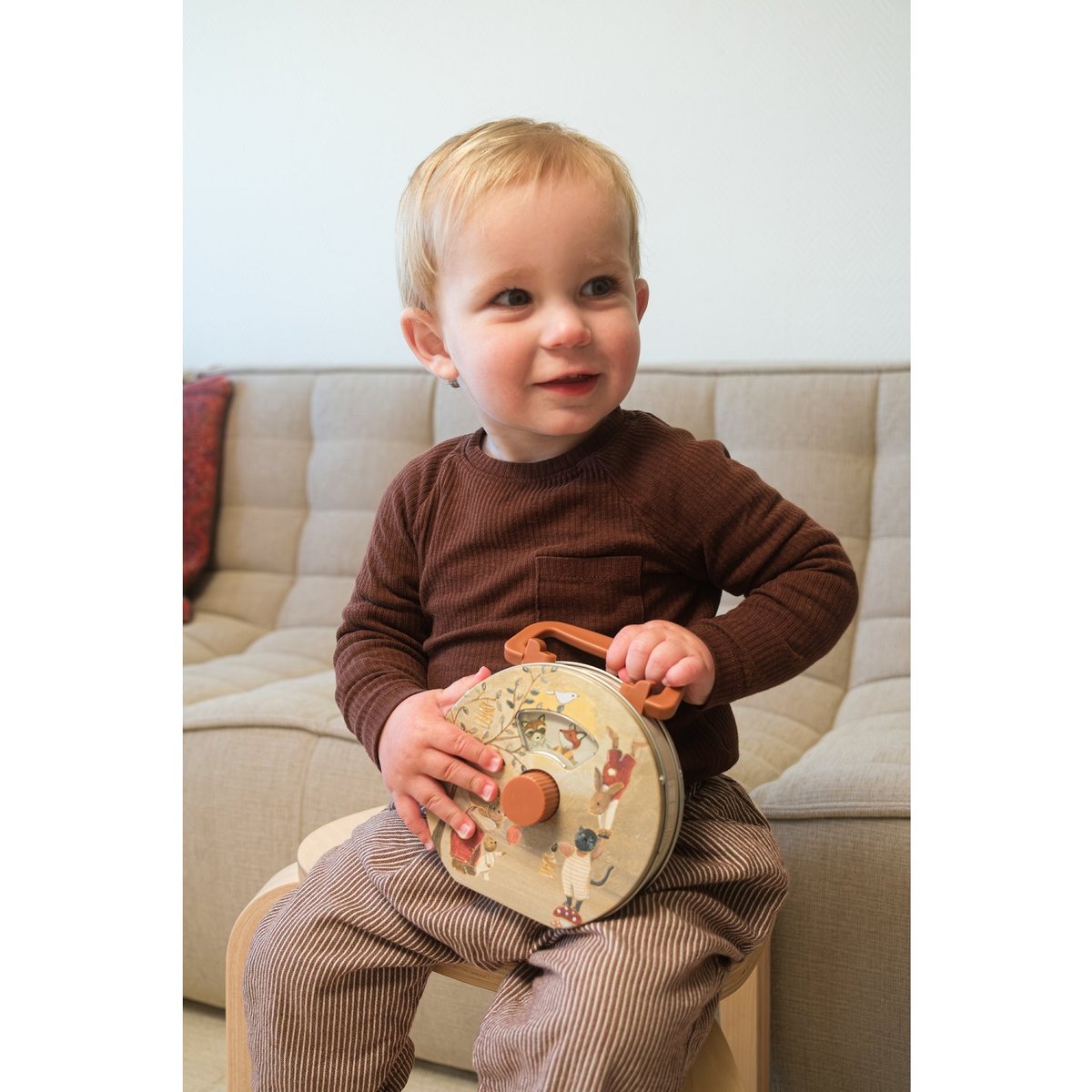 Boite à musique en métal Forêt magique beige, EGMONT TOYS