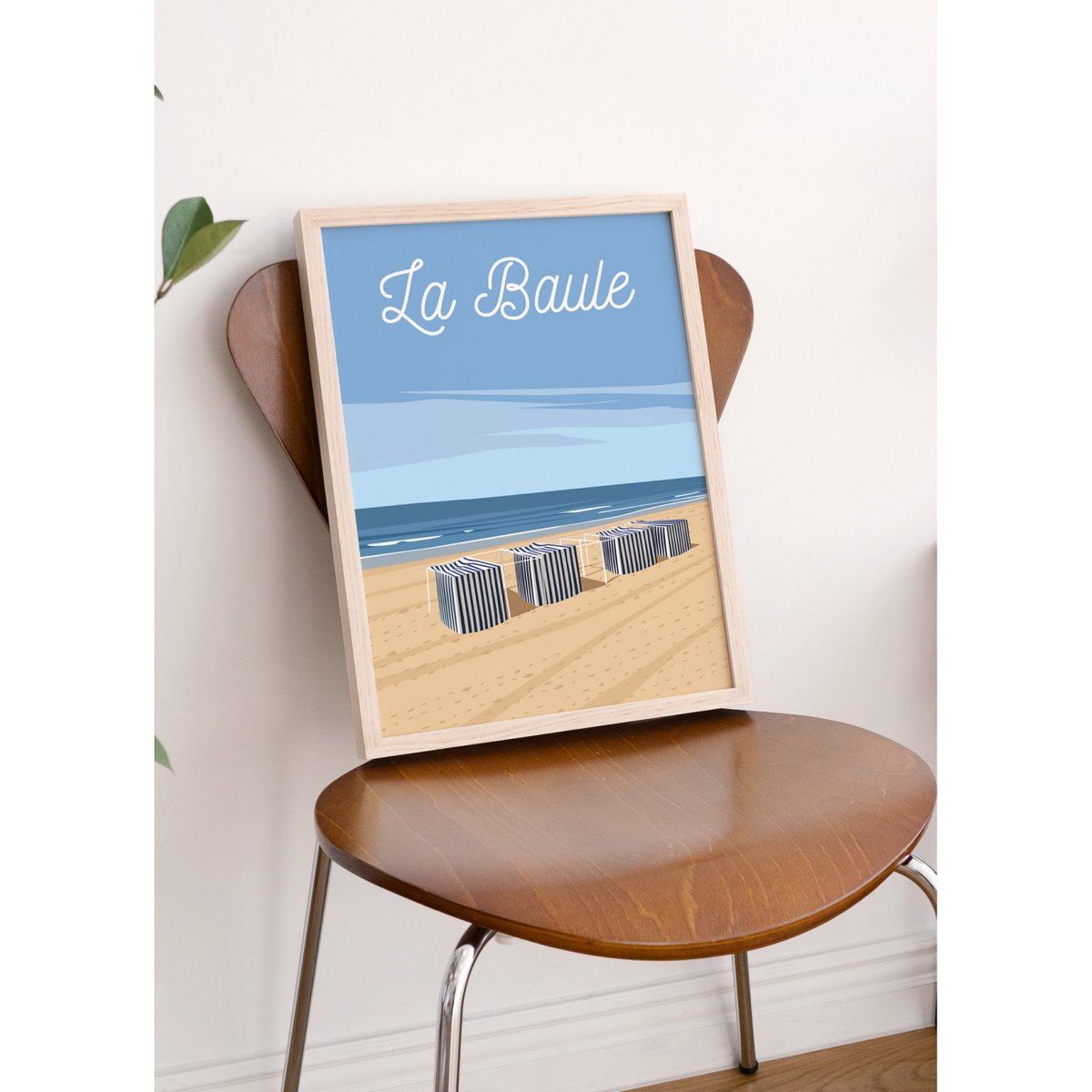 Affiche ville de La Baule 2 blanc, L'AFFICHERIE