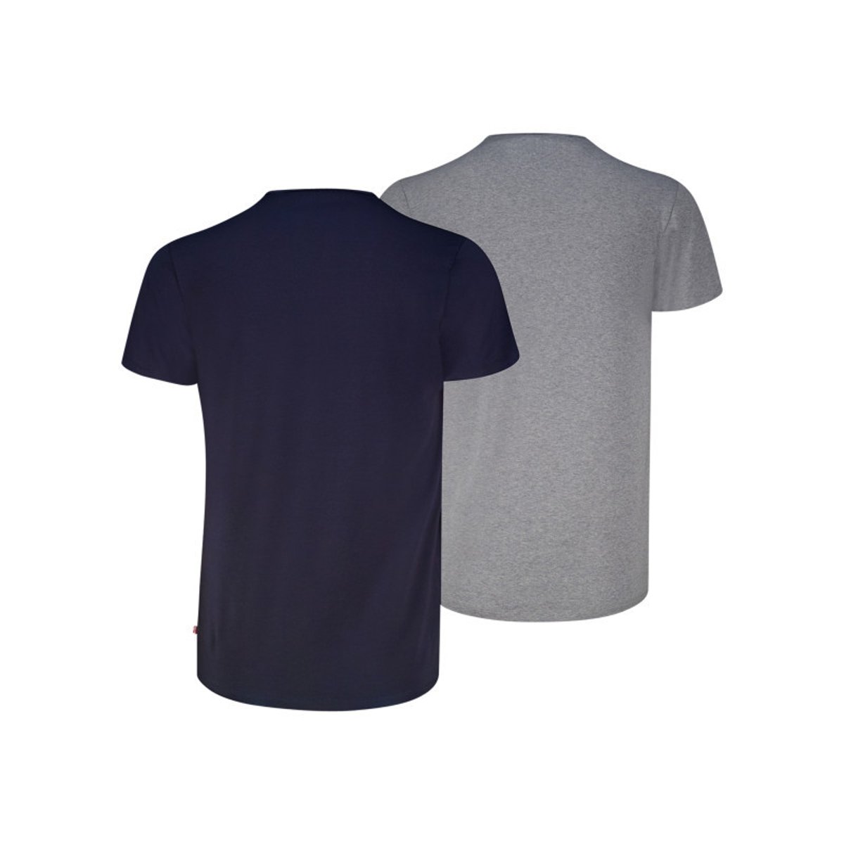 Lot de 2 t-shirts en coton noirs à coupe droite et cols ronds multicolore, LEVI'S
