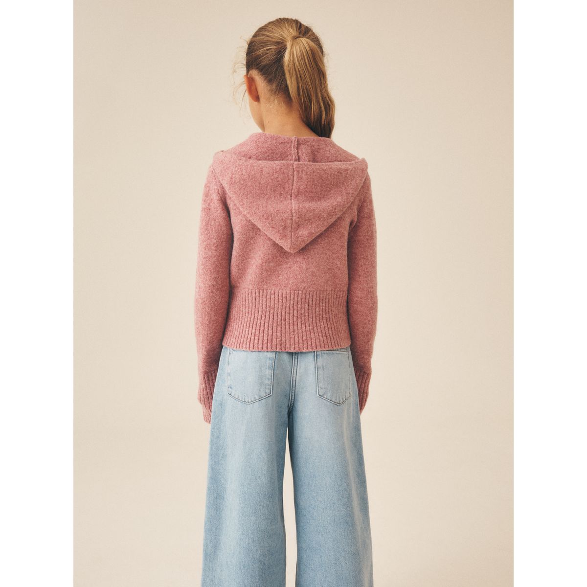 Sweat à capuche en maille rose, NEXT