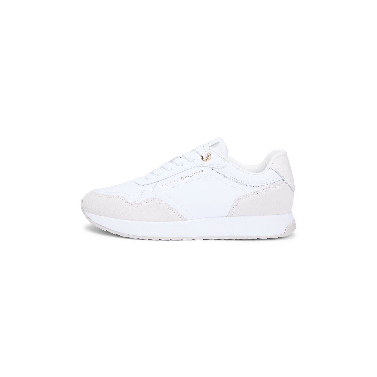 Baskets runner MONOGRAM MIX MATERIAL blanc, TOMMY HILFIGER