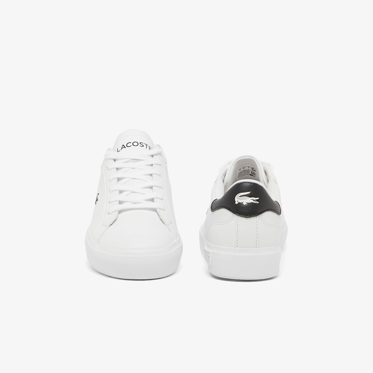 Baskets basses Powercourt blanc/noir, LACOSTE