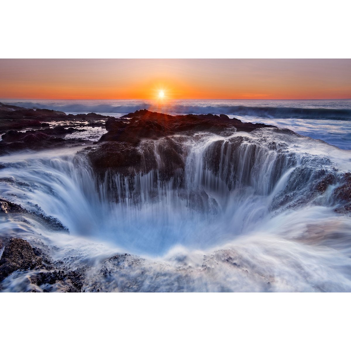 Tableau Le puit de Thor en Oregon tableau alu dibond, HEXOA