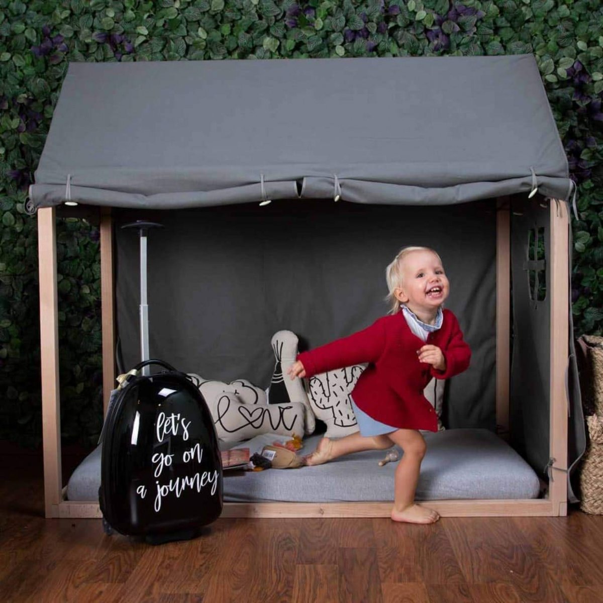 Cadre de lit tipi 70x140 cm naturel, CHILDHOME