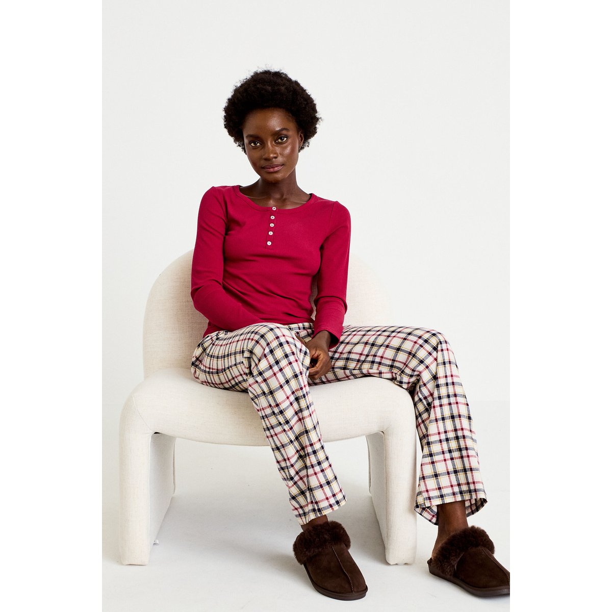 Lot de 2 pyjamas manches longues rouge, CACHE CACHE