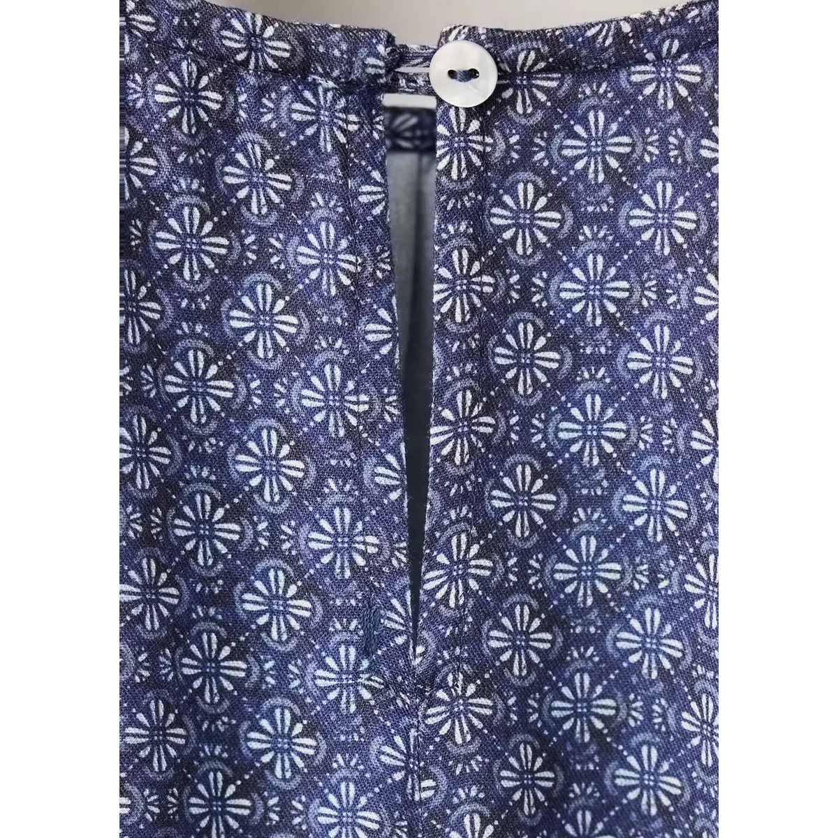 Robe à fleurs bleu marine, MANGO KIDS