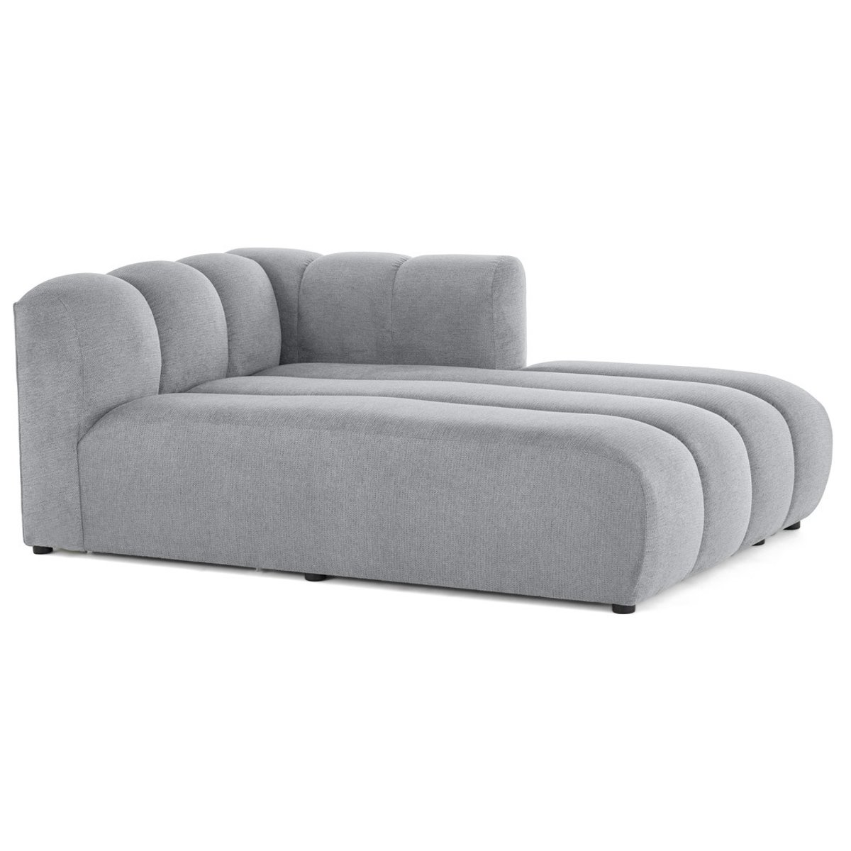 Module d'assise méridienne droit - DEBBIE gris, BEST MOBILIER