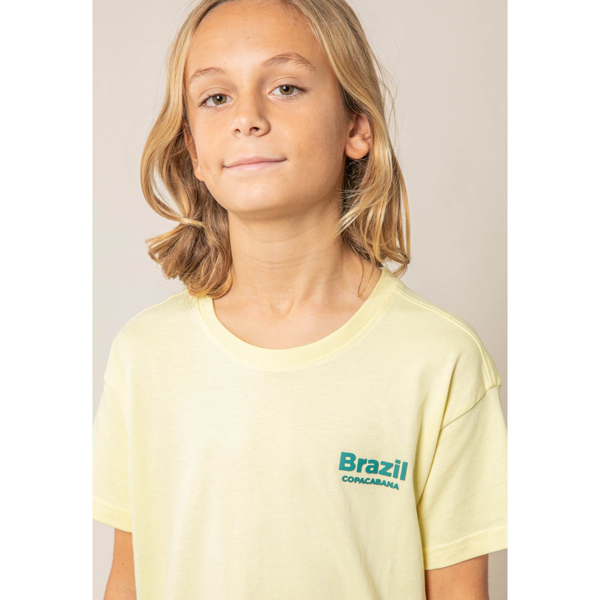 T-shirt garçon en coton JANEIRO lemon, DEELUXE