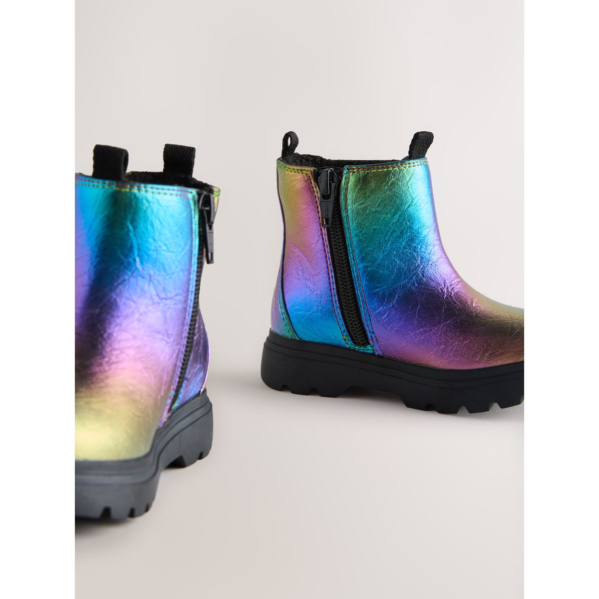 Bottines chelsea avec semelle épaisse multi arc-en-ciel, NEXT