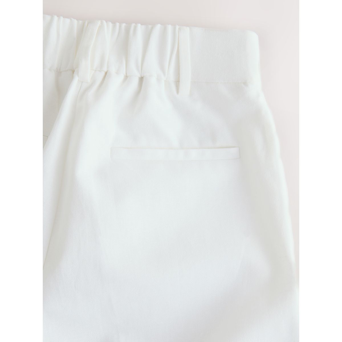 Pantalon en lin mélangé ample blanc, NEXT
