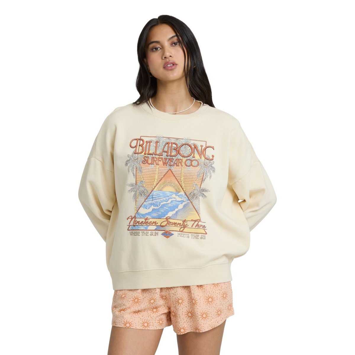Sweat à capuche ECHO beige winter white, BILLABONG
