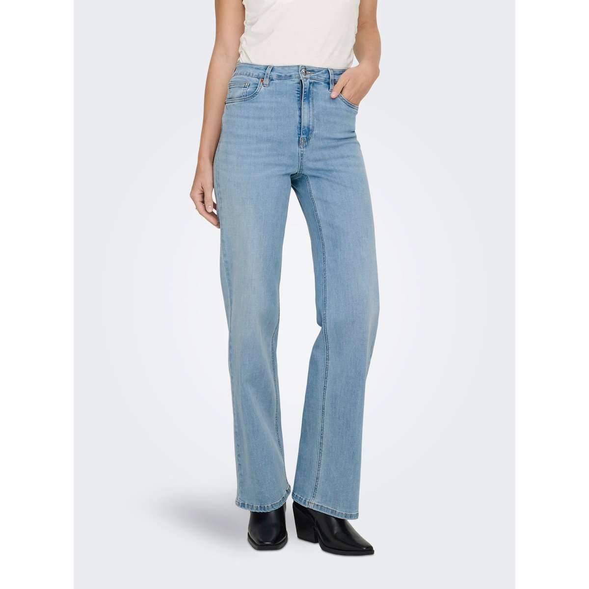 Jean À Jambe Large light blue denim, ONLY