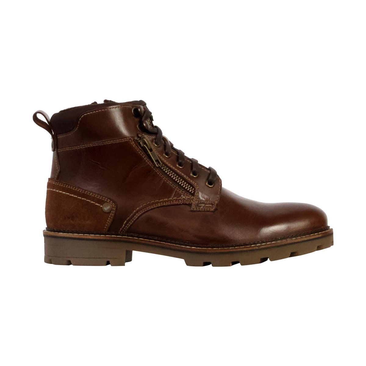 Bottines Cuir Gafino marron, KAPORAL