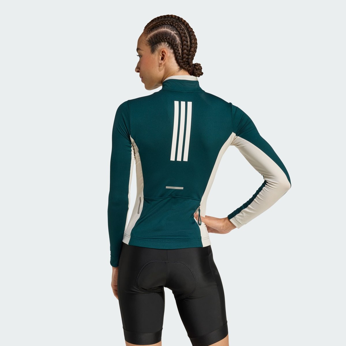 Maillot De Cyclisme Manches Longues 3 Bandes Tempo Maillot De Cyclisme Manches Longues 3 Bandes Tempo green / alumina, adidas Performance