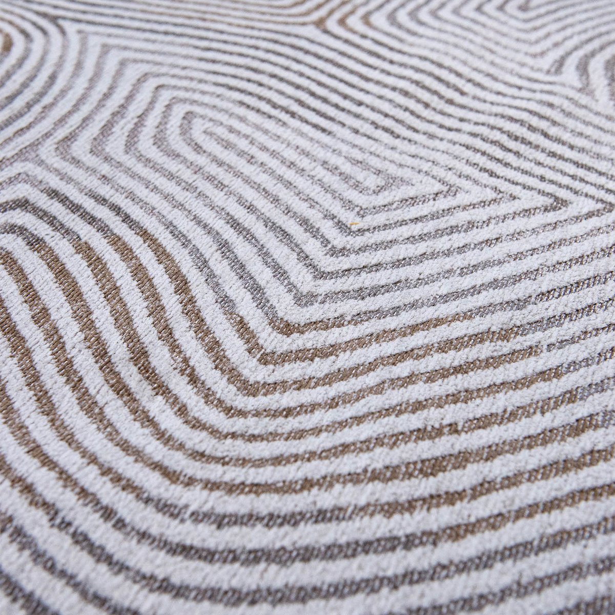 Tapis intérieur/extérieur tissé plat WHITE HORIZON gris, NOVATREND