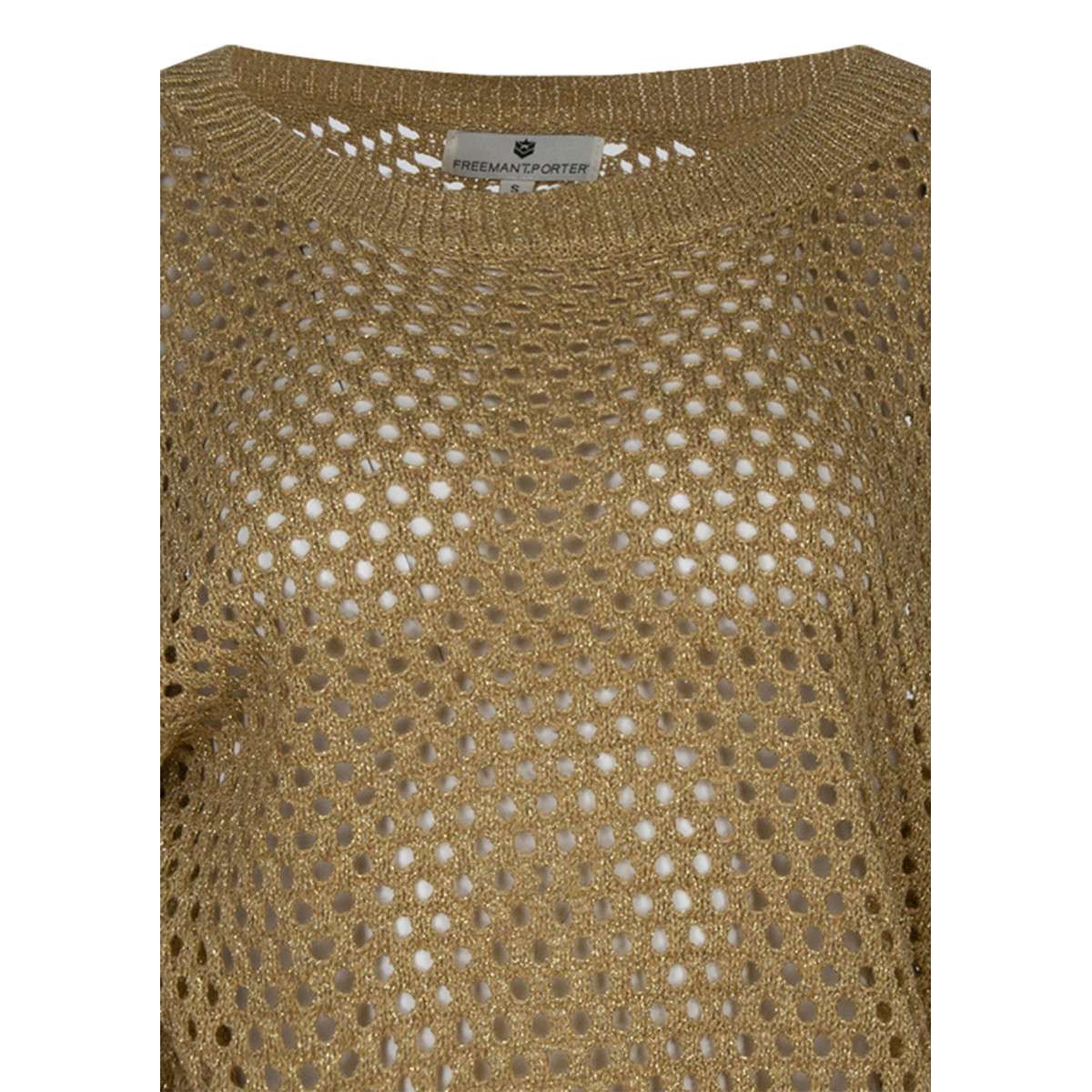 Pull col rond jaune, FREEMAN T. PORTER