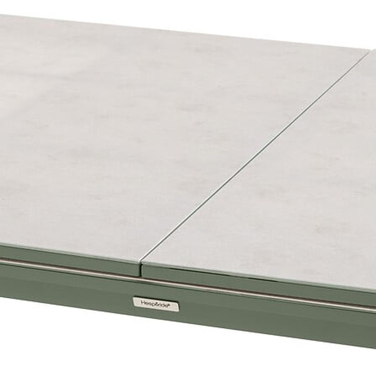 Table de jardin extensible 12 places en aluminium et verre PULPY gris, HESPERIDE