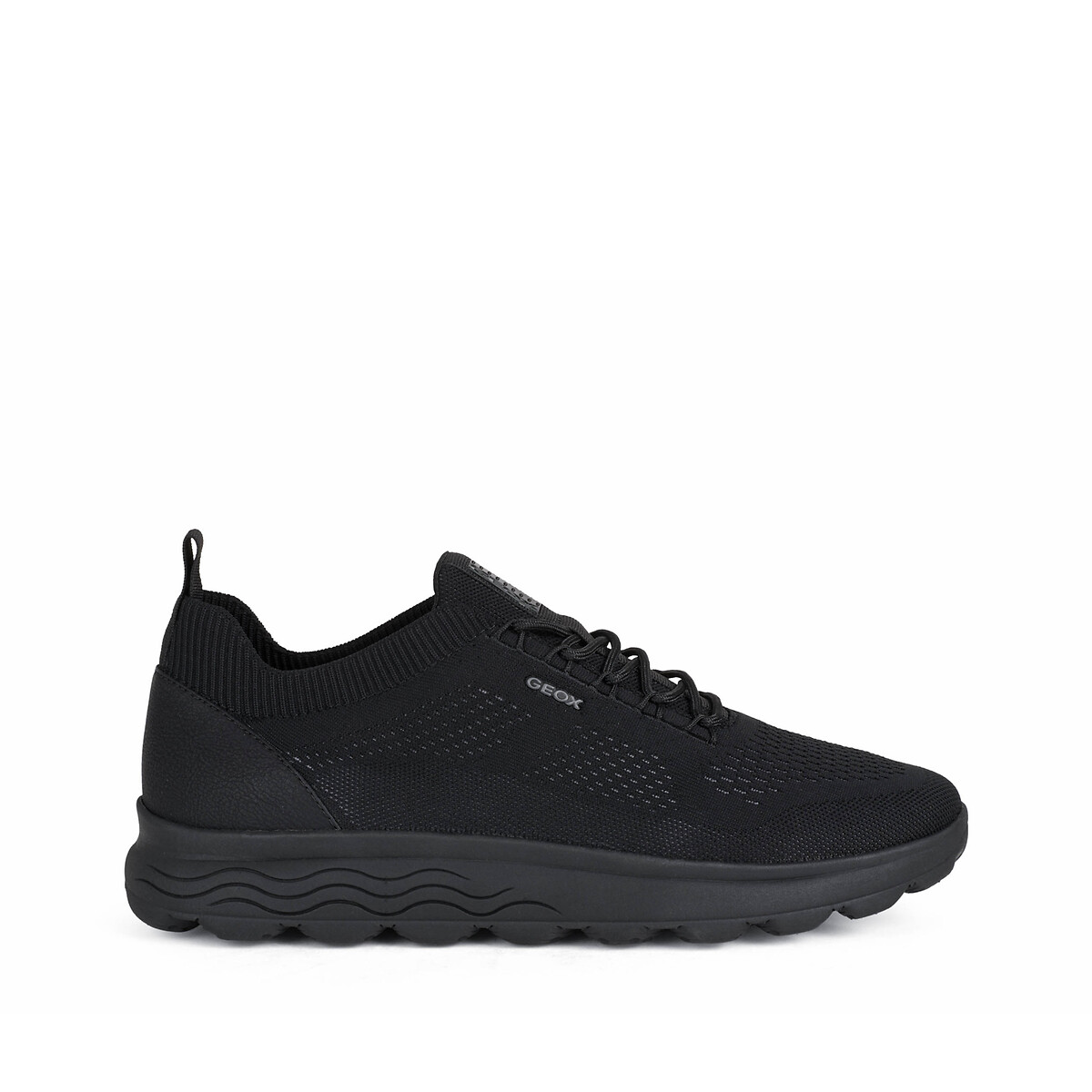 Baskets respirantes en mesh Spherica noir uni, GEOX