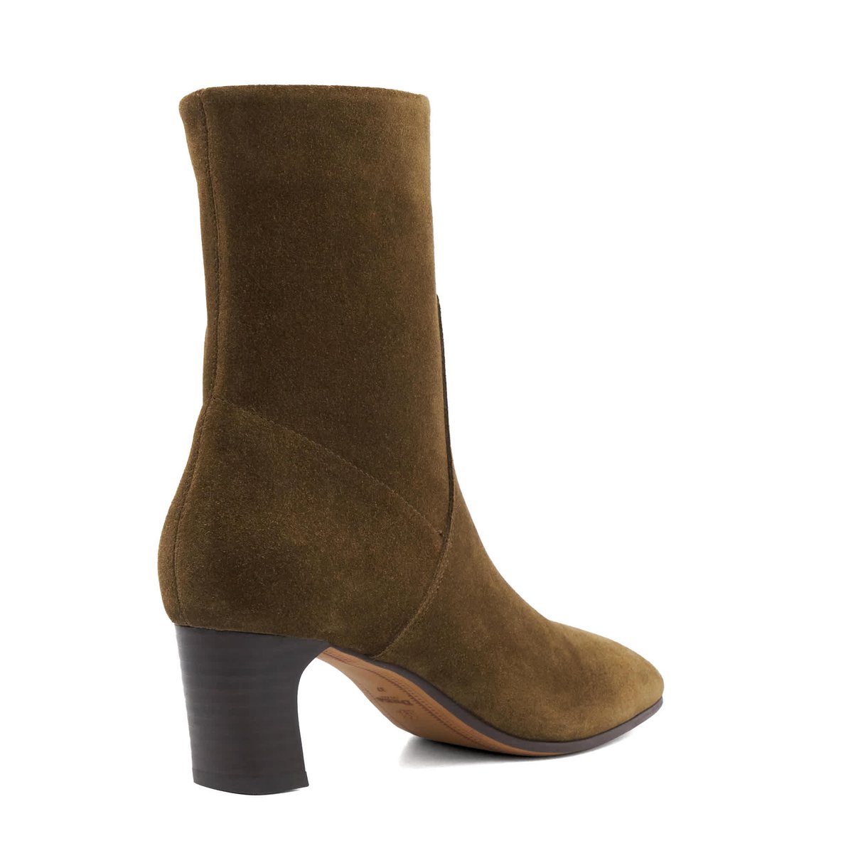 Bottines à talon carré - ORI brown-suede, DUNE LONDON