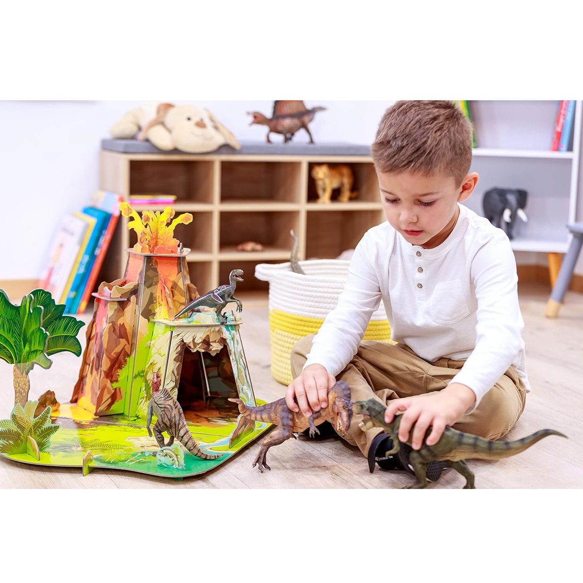 La Terre des Dinosaures pour figurine vert, PAPO