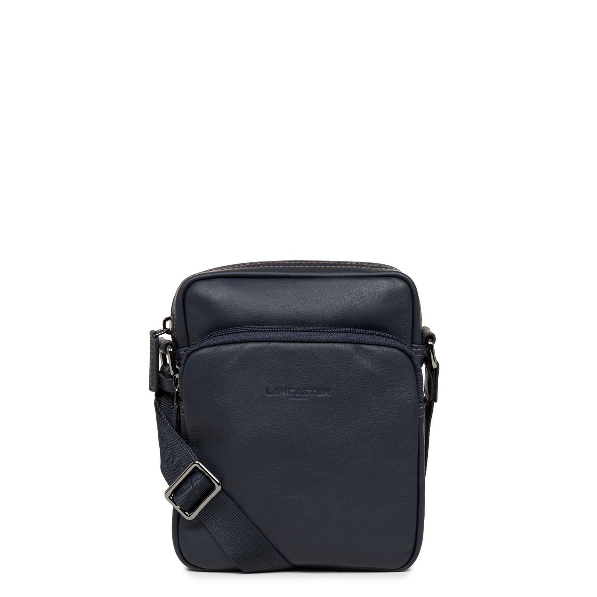 Petit sacoche SOFT VINTAGE HOMME bleu - fonce - camel, LANCASTER