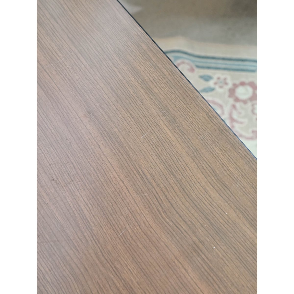 Desserte vintage en formica Anouk N°387 - Bon état bois foncé, DEBONGOUT