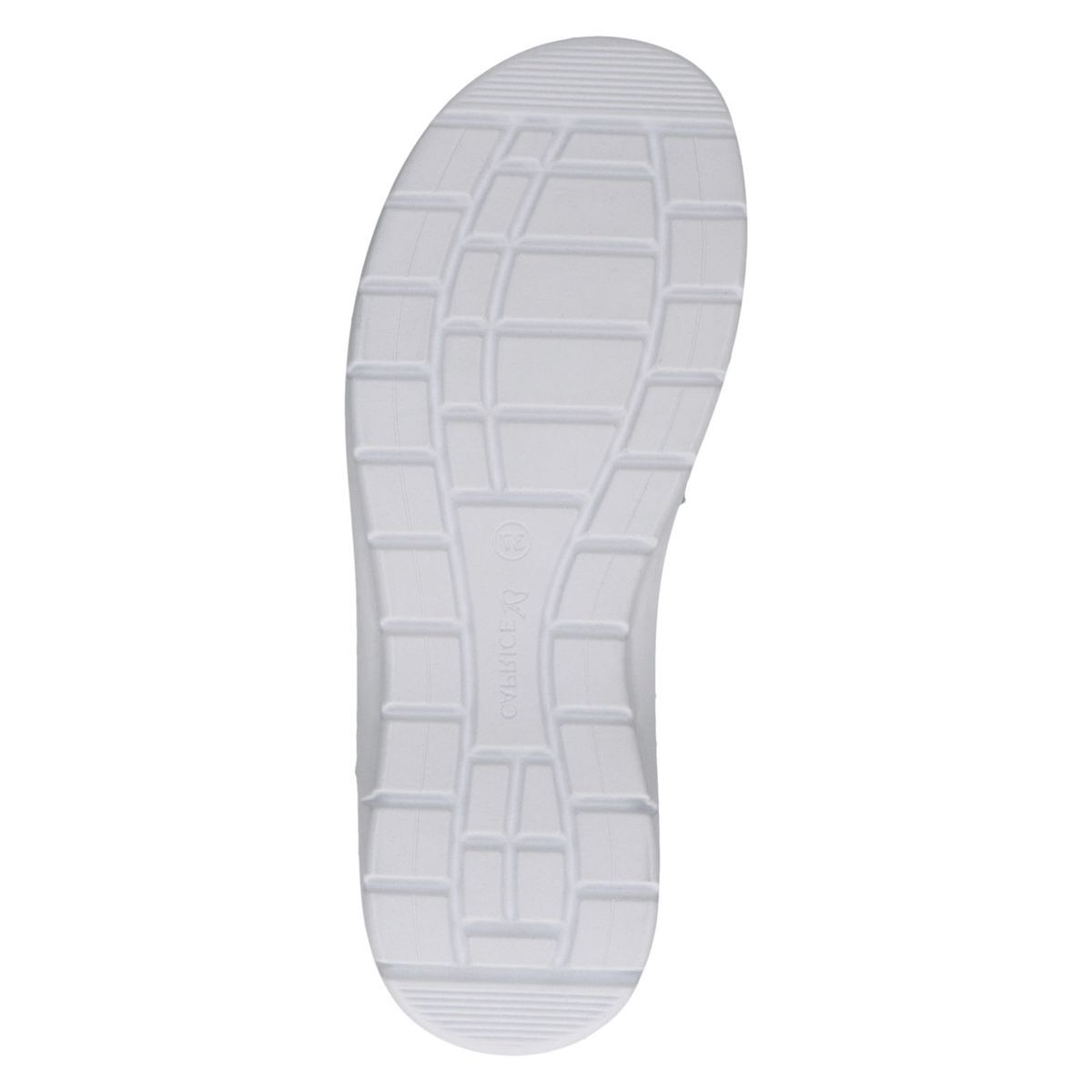 Sandale en cuir blanc combiné, CAPRICE