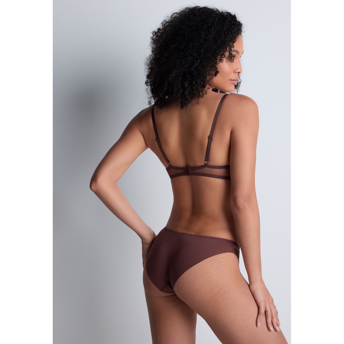 Culotte bresilienne Sheer Emotion brun, AUBADE