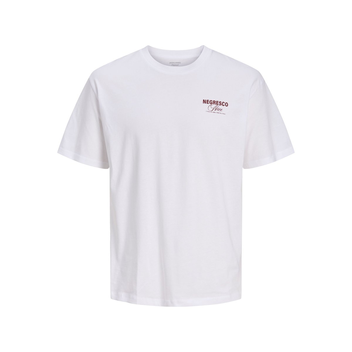 T-Shirt bright white 1, JACK & JONES