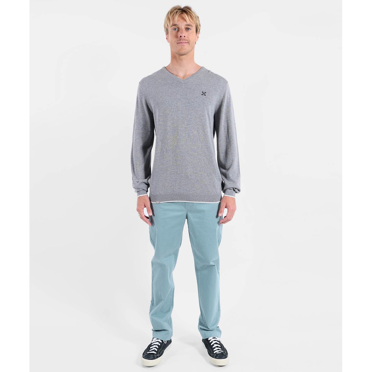 Pull PIVEGA grey heather, OXBOW