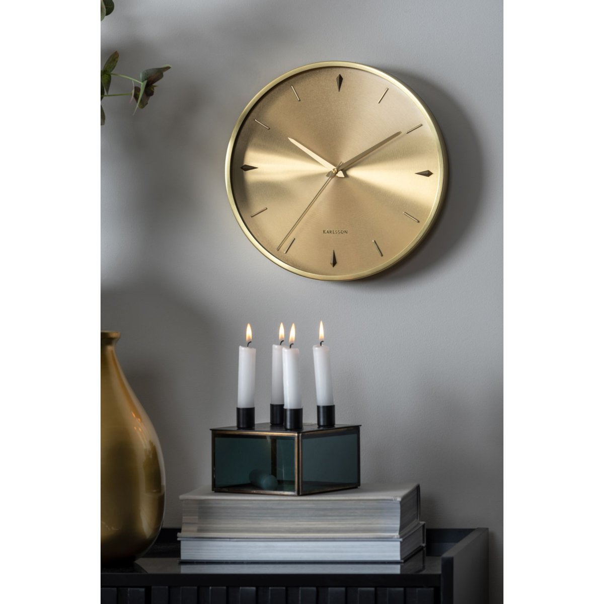 Chandelier Verre BOXED SQUARE noir mat, PRESENT TIME