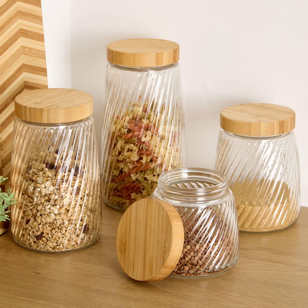 Bocal rond STRIVA transparent, 5FIVE SIMPLY SMART