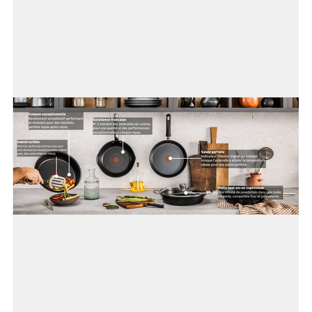 Poêle à crêpes - ø25 cm noir, TEFAL