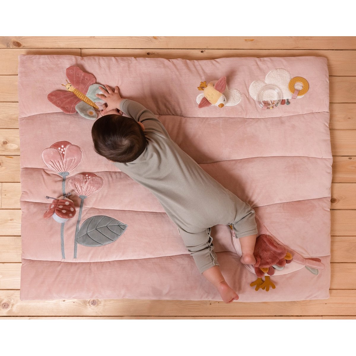 Tapis de parc flowers and butterflies bleu, LITTLE DUTCH