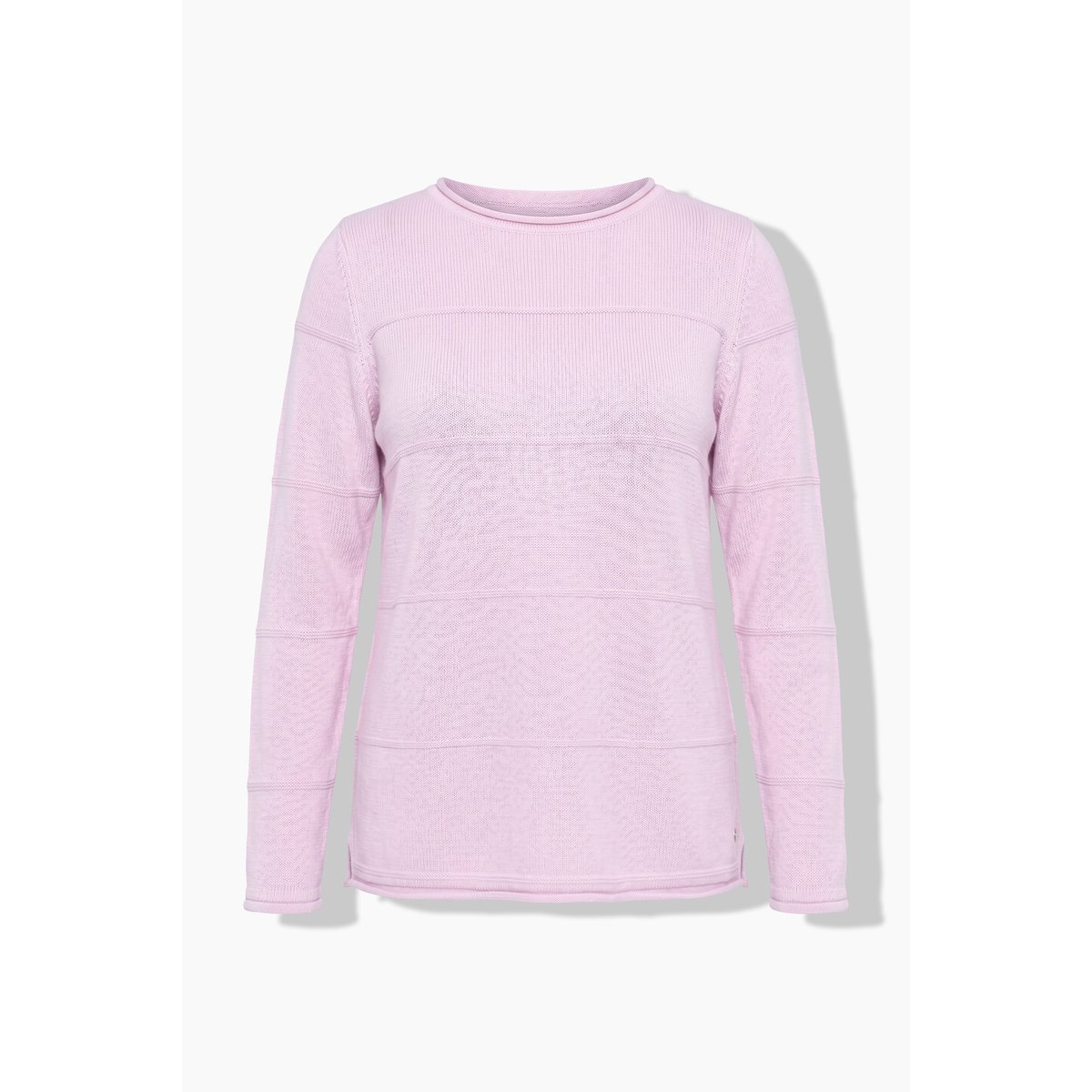 Pull avec rayures en relief vieux rose, ULLA POPKEN
