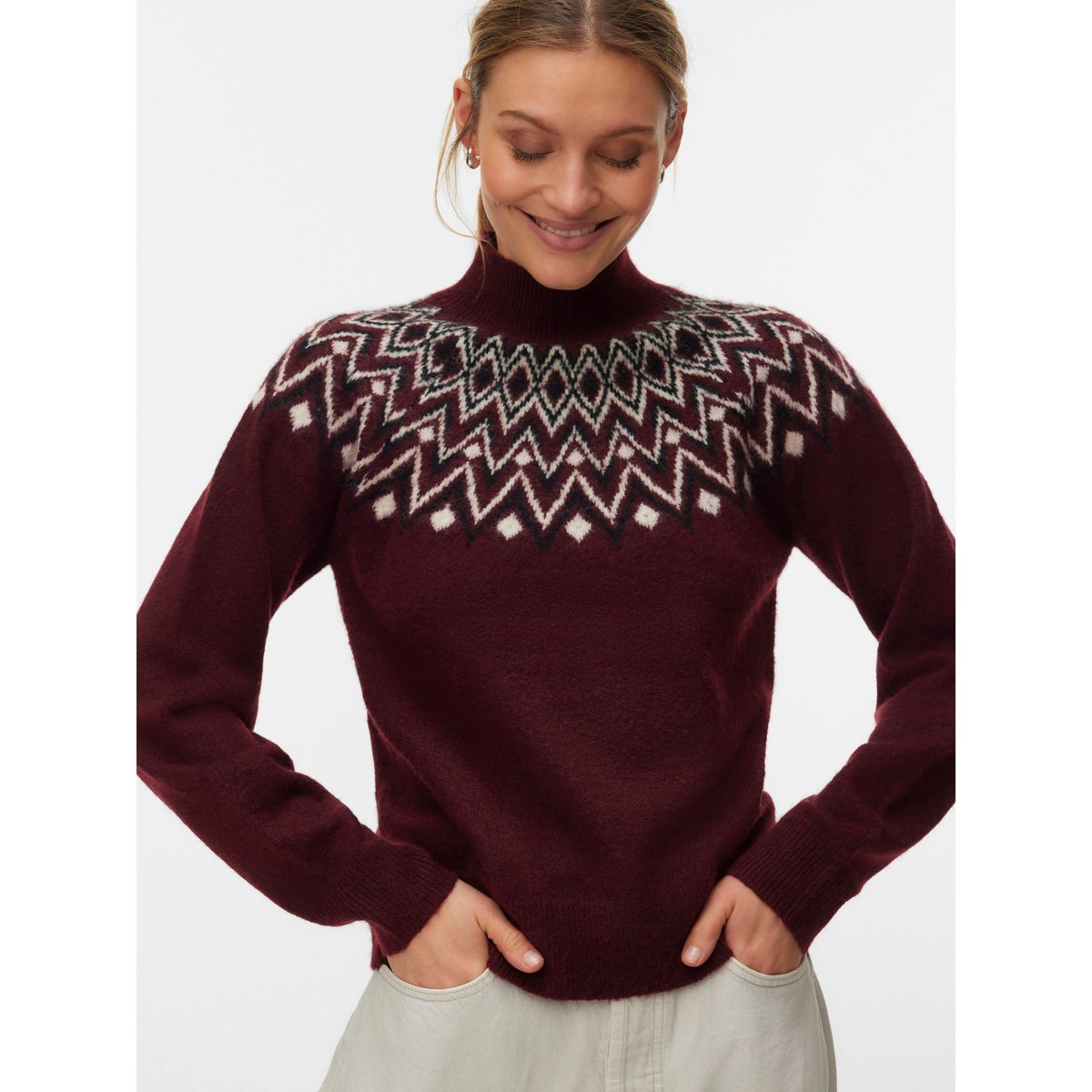 Pull windsor wine, VERO MODA