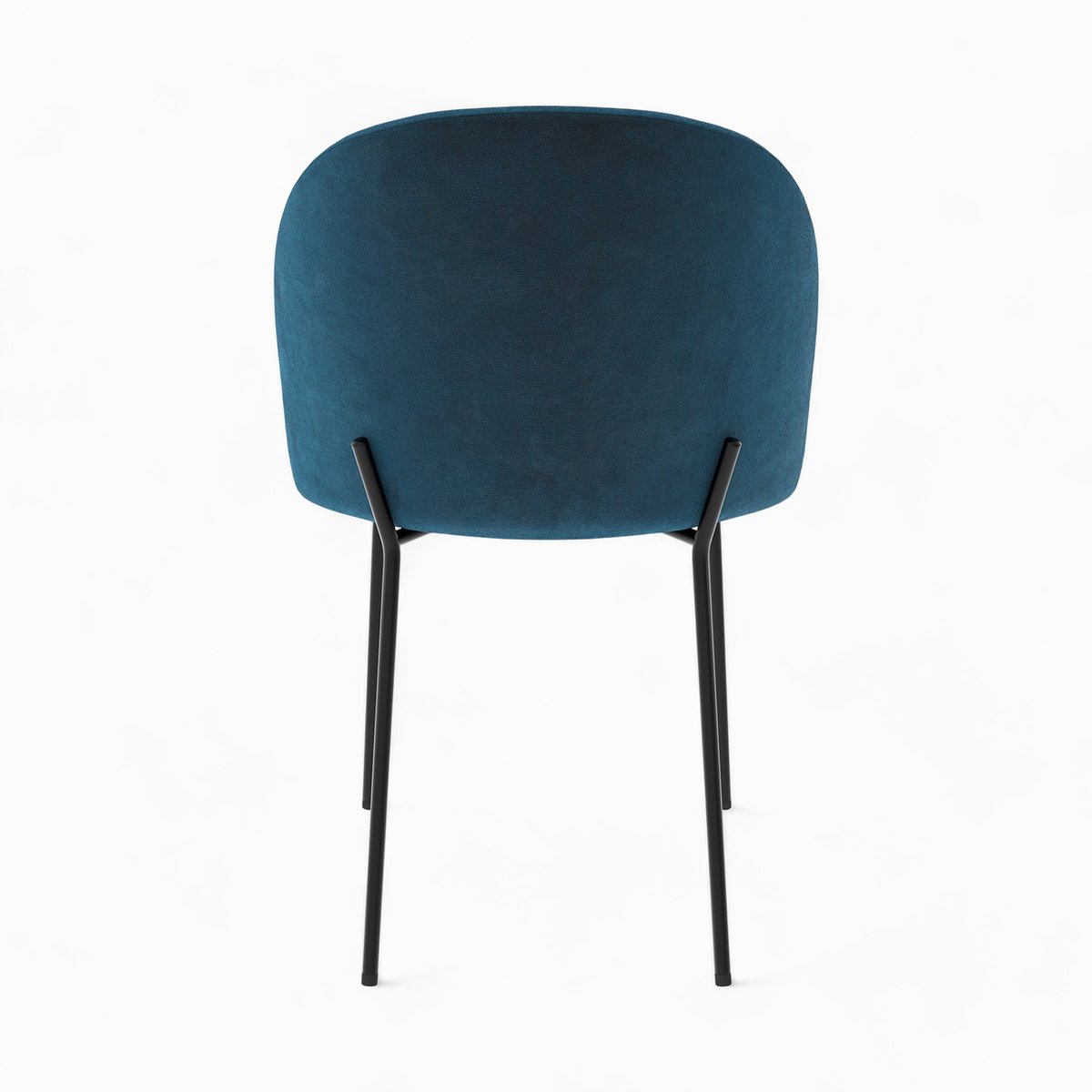 Pack 4 chaises en velours et - KARL jaune et bleu, MAISON PAVANE