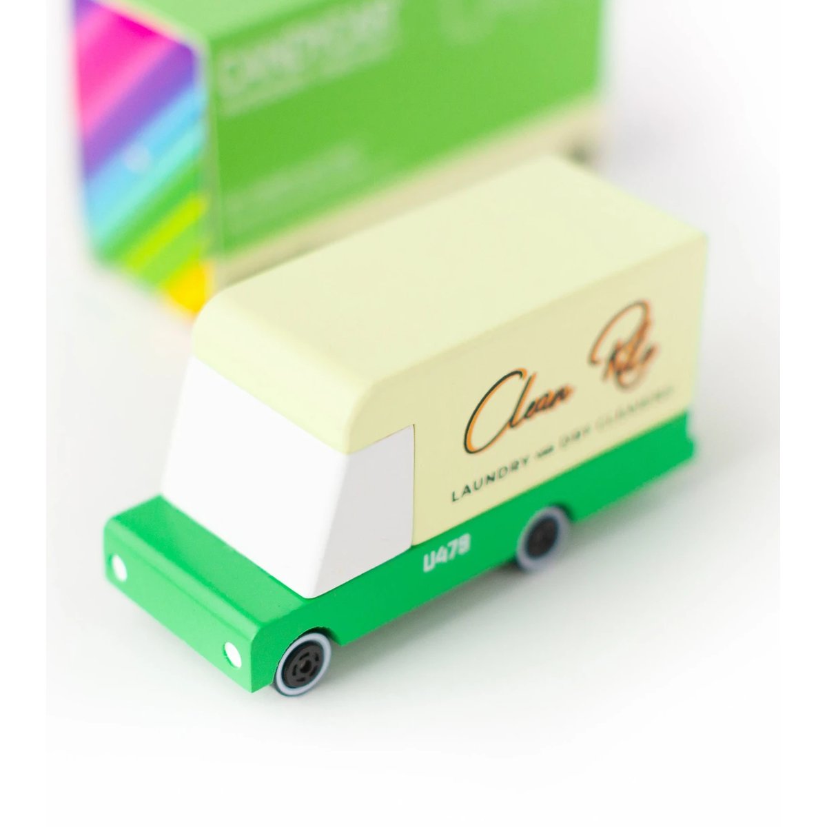Laundry Van Camion du Blanchisseur vert, CANDYLAB TOYS