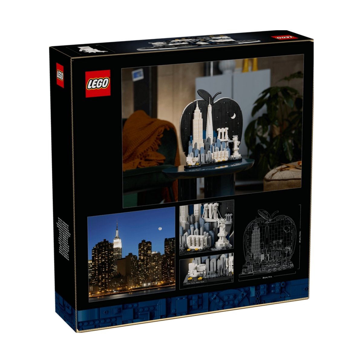 Architecture New Yorkla grosse pomme multicolore, LEGO