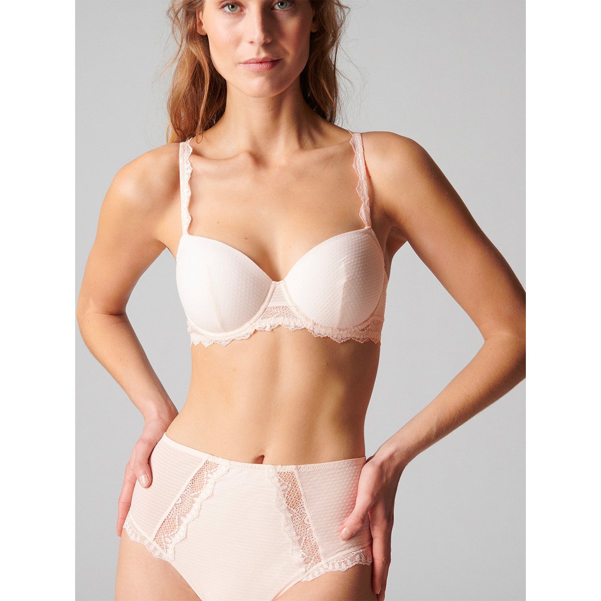 Soutien-gorge corbeille coque, CANDIDE rose, SIMONE PERELE
